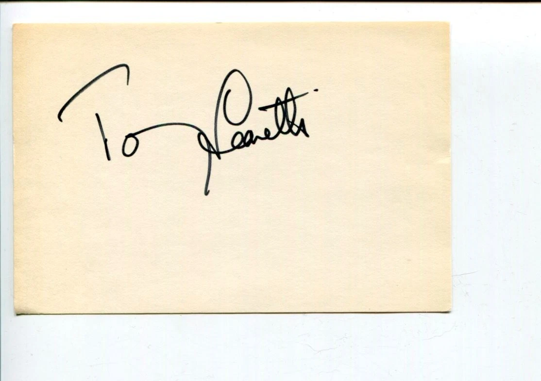 Tommy Leonetti My City of Sydney I Cried Singer Rare Signed Autograph
