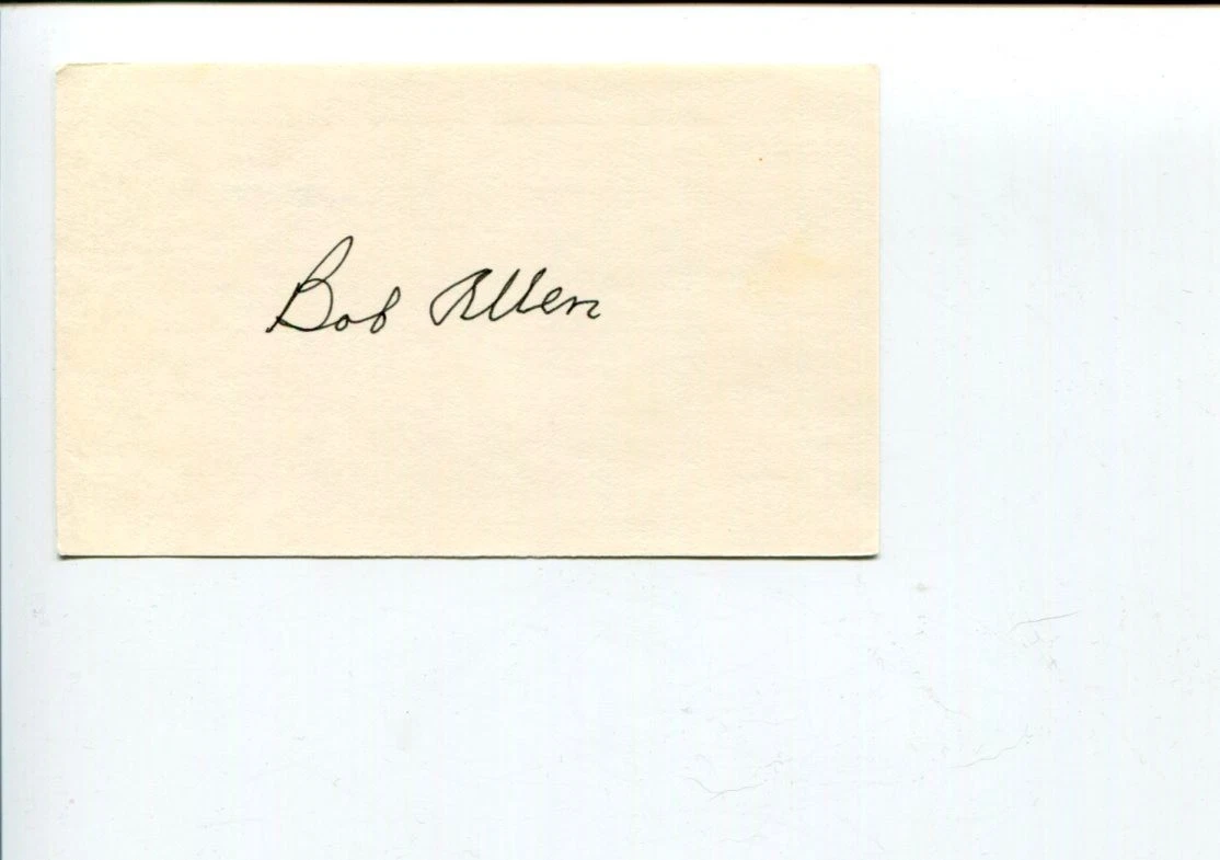 Bob Allen The Awful Truth The Black Room Early Westerns Signed Autograph
