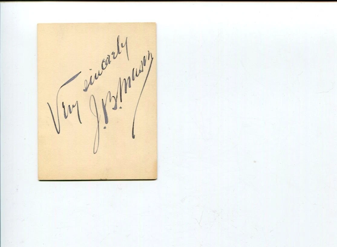 John B. Mason Stage Theater Actor Hands Across the Sea Signed Autograph
