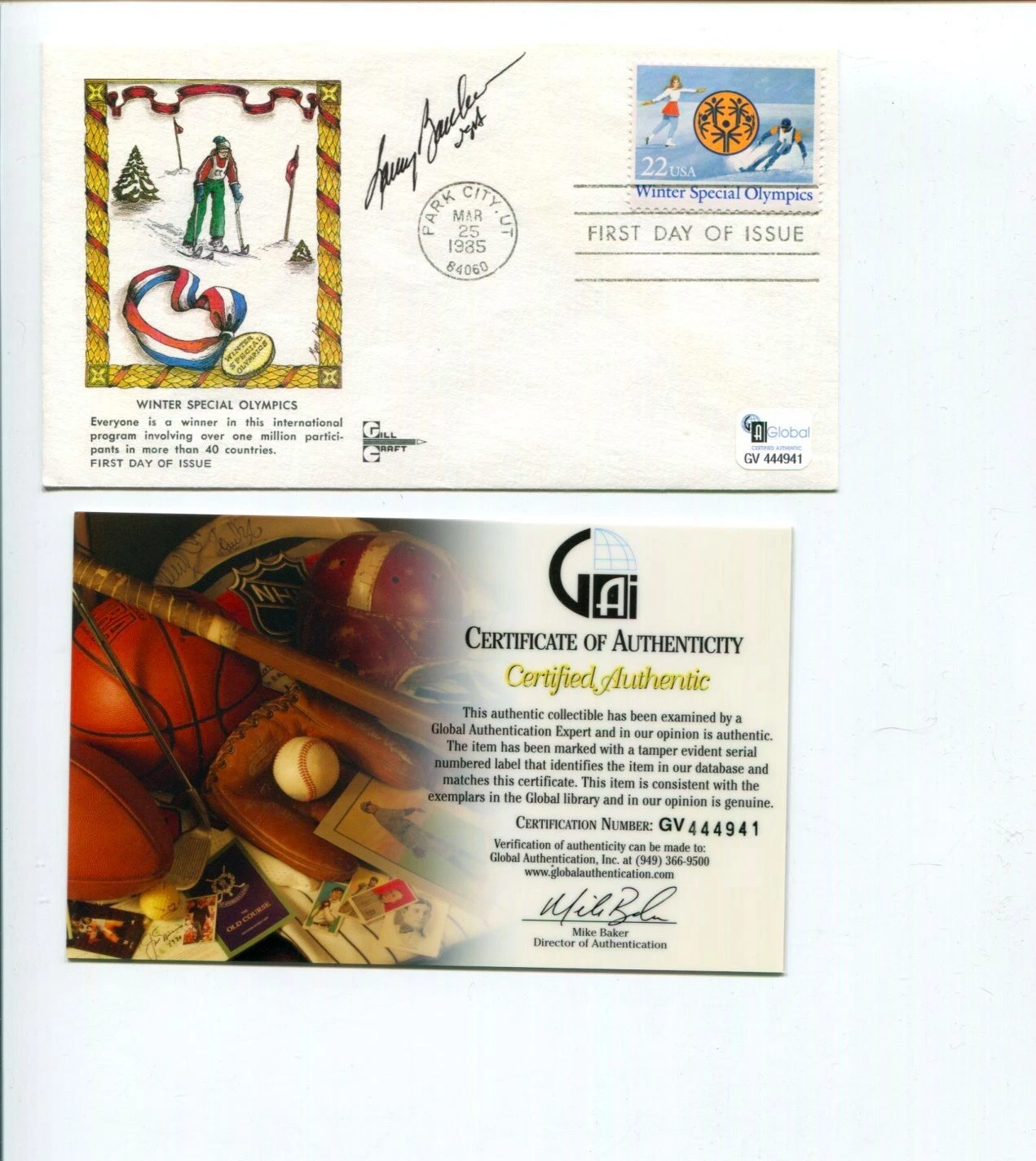 Lanny Bassham US Olympic Gold Sports Shooter Signed Autograph FDC COA
