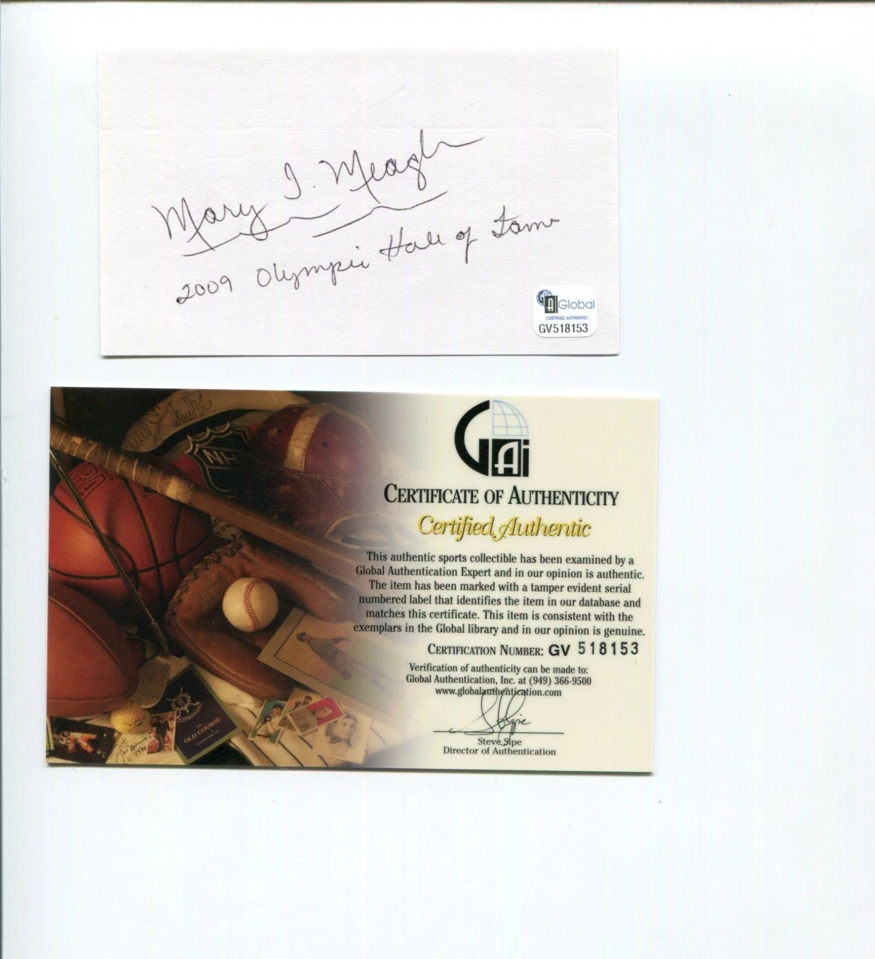 Mary T. Meagher 1984 US Olympic Gold Bronze Swimmer HOF Signed Autograph COA
