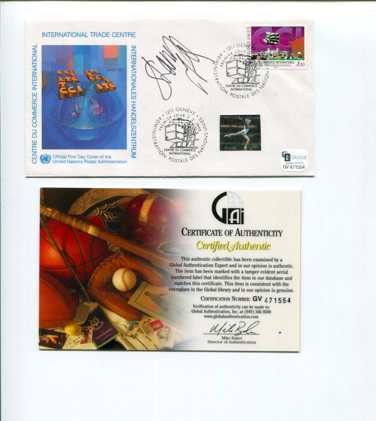Shannon Miller US Olympic Gold Medal Gymnast Signed Autograph FDC COA
