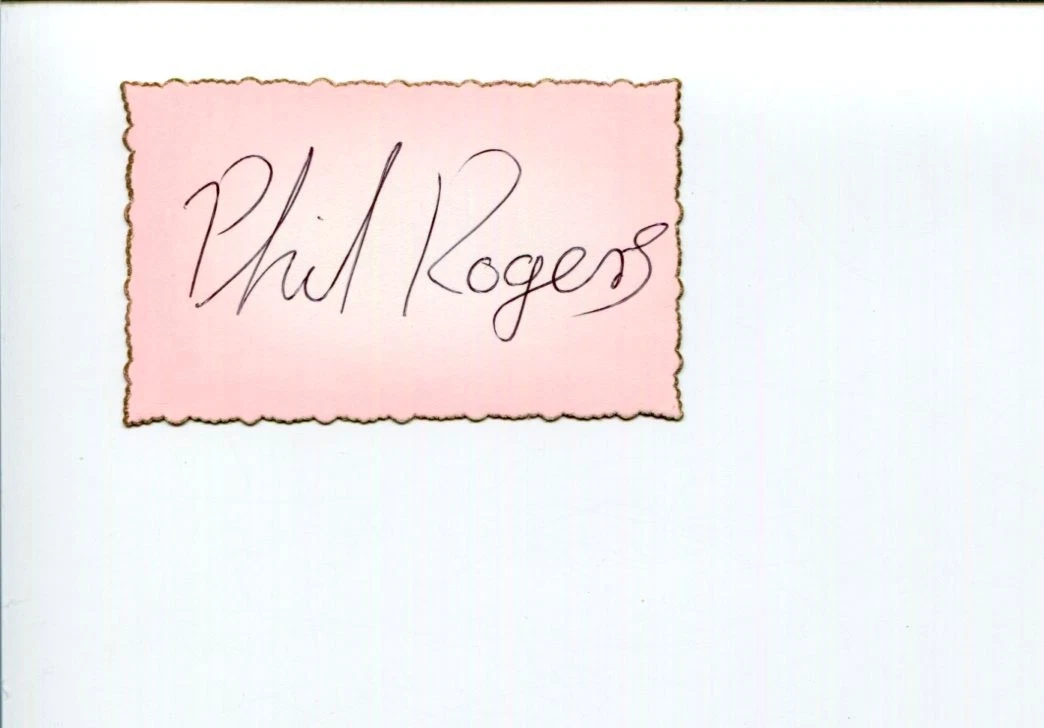 Phil Rogers Australia Olympic Bronze Breaststroke Swimmer Signed Autograph
