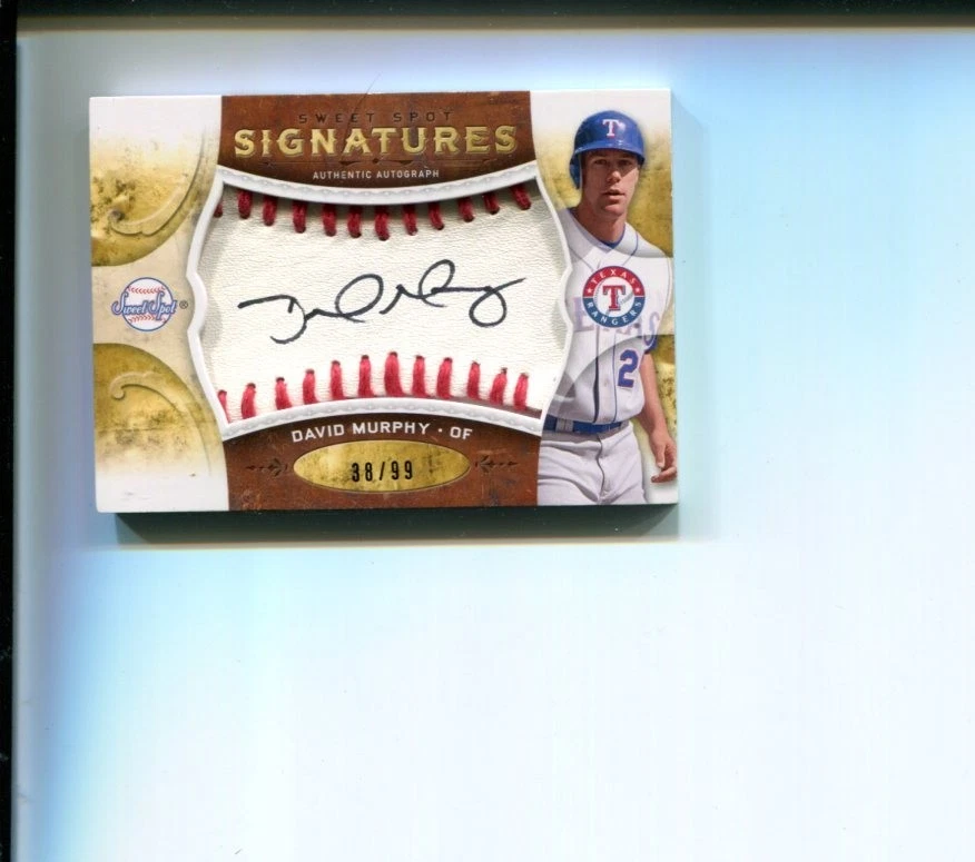 David Murphy Texas Rangers 2009 Sweet Spot Signatures Signed Autograph Card
