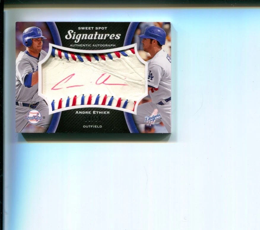 Andre Ethier Los Angeles Dodgers 2008 Sweet Spot Signature Signed Autograph Card

