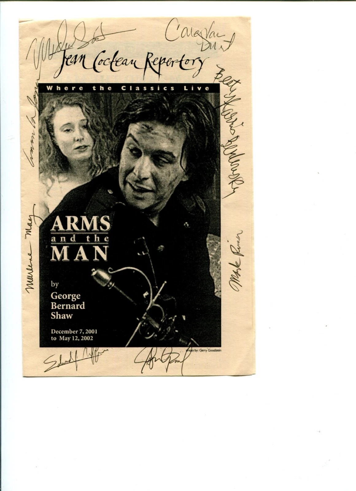 Marlene May Carey Van Driest Mark Rimer Jason Crowl Signed Autograph Playbill
