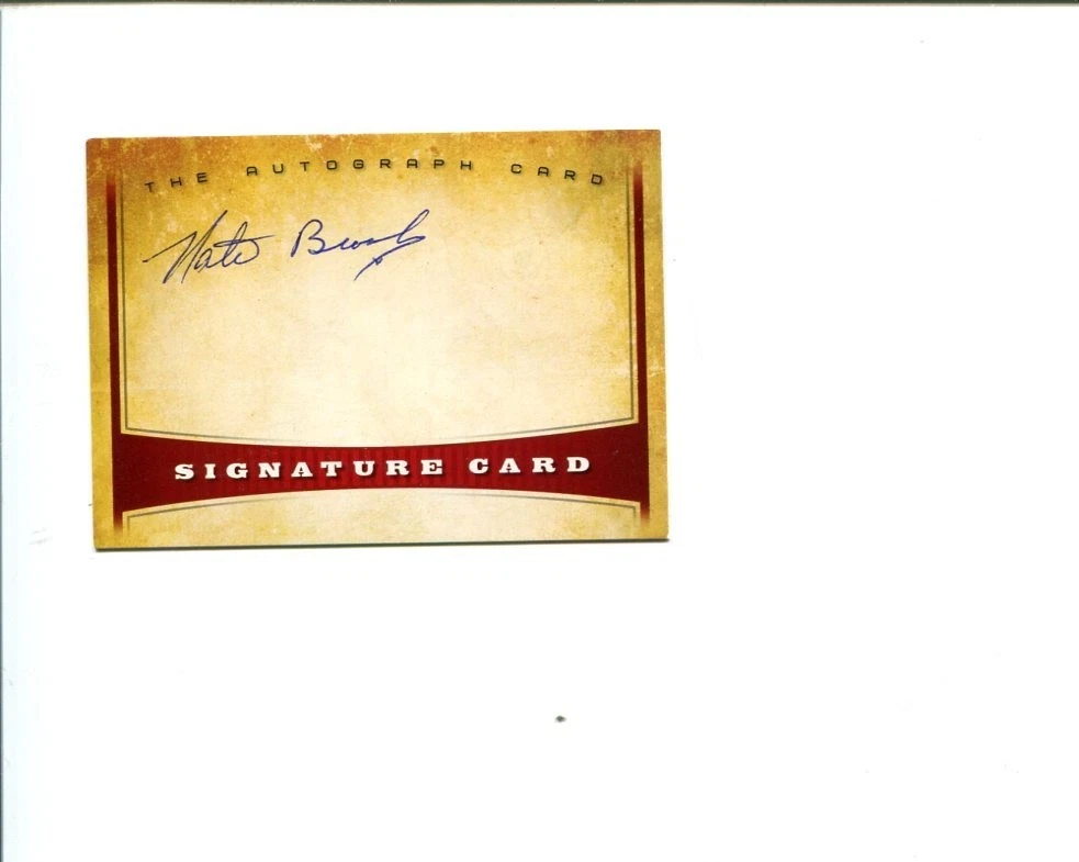Nate Brooks 1952 US Olympic Gold Medal Flyweight Boxer Signed The Autograph Card
