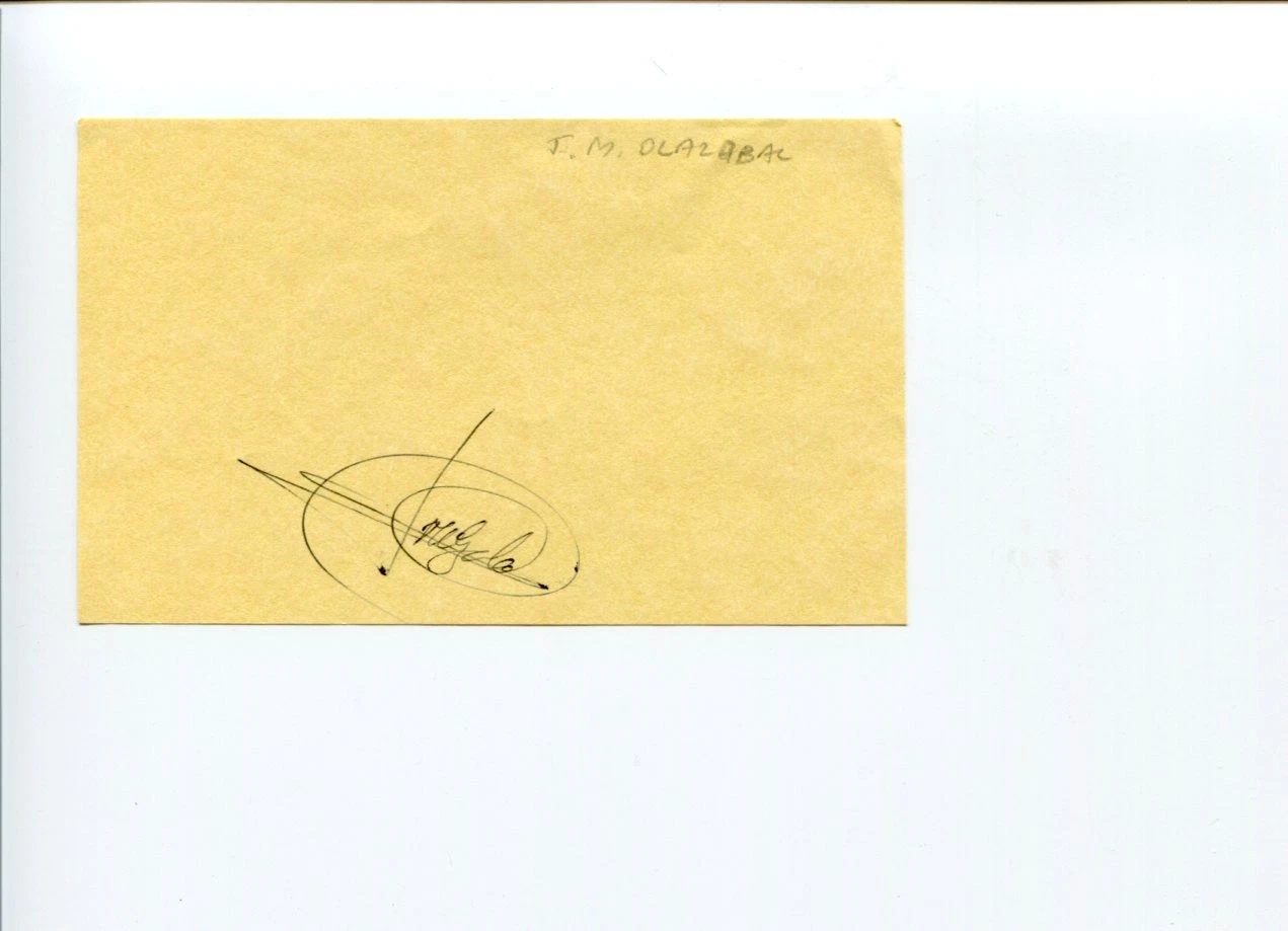 Jose Maria Olazabal PGA Masters Golf Ryder Cup Champ Signed Autograph
