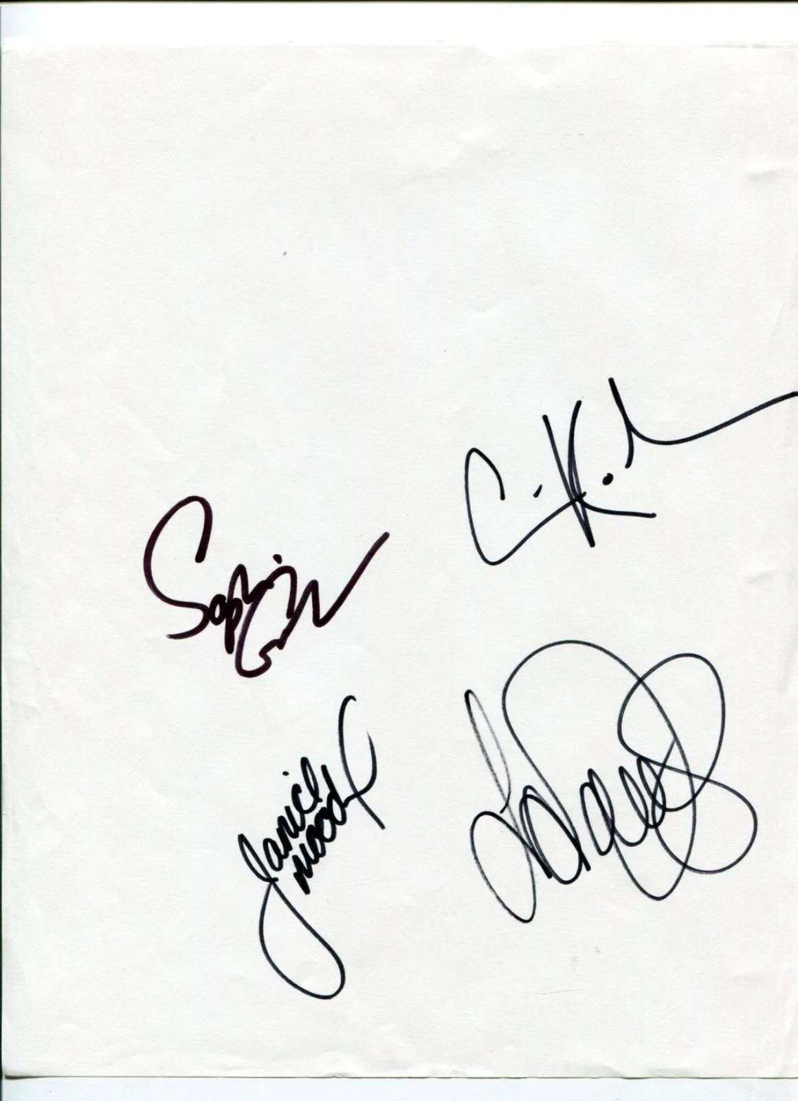 Laura Davies Janice Moodie Carin Koch Sophie Gustafson Golf Signed Autograph
