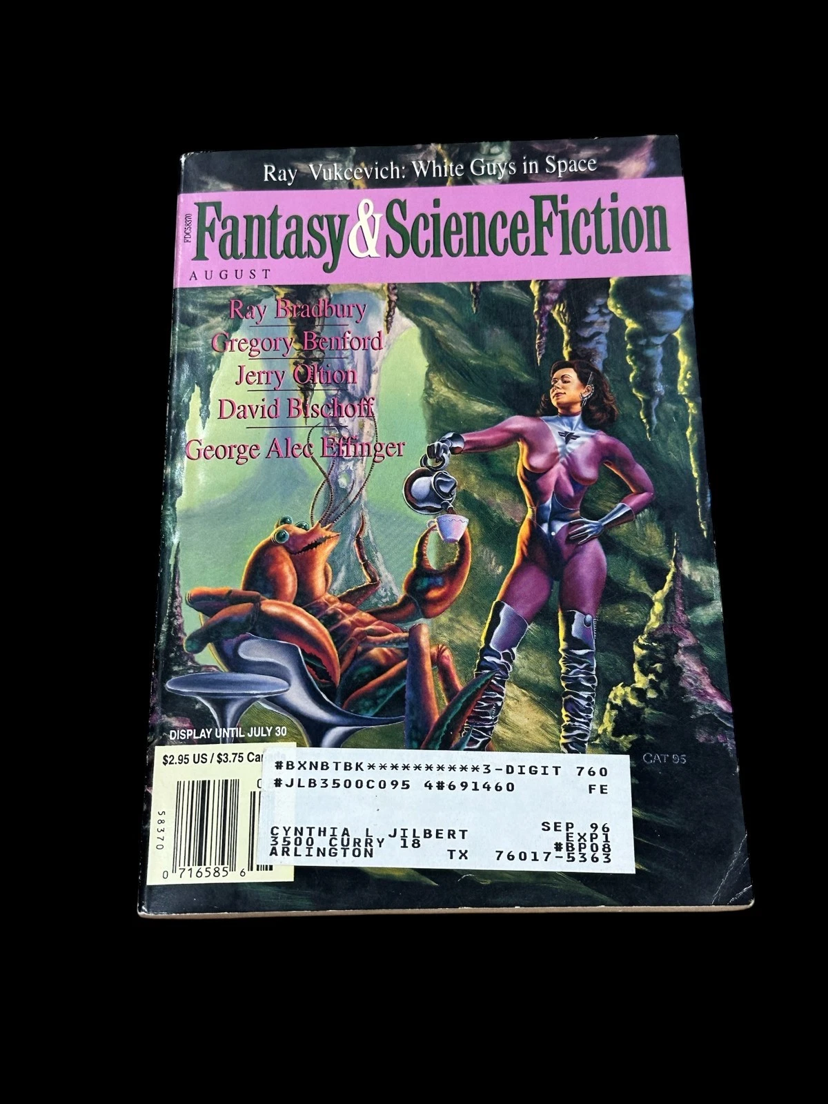 Ray Bradbury That Women On The Lawn Signed Autograph Fantasy Sci Magazine Story
