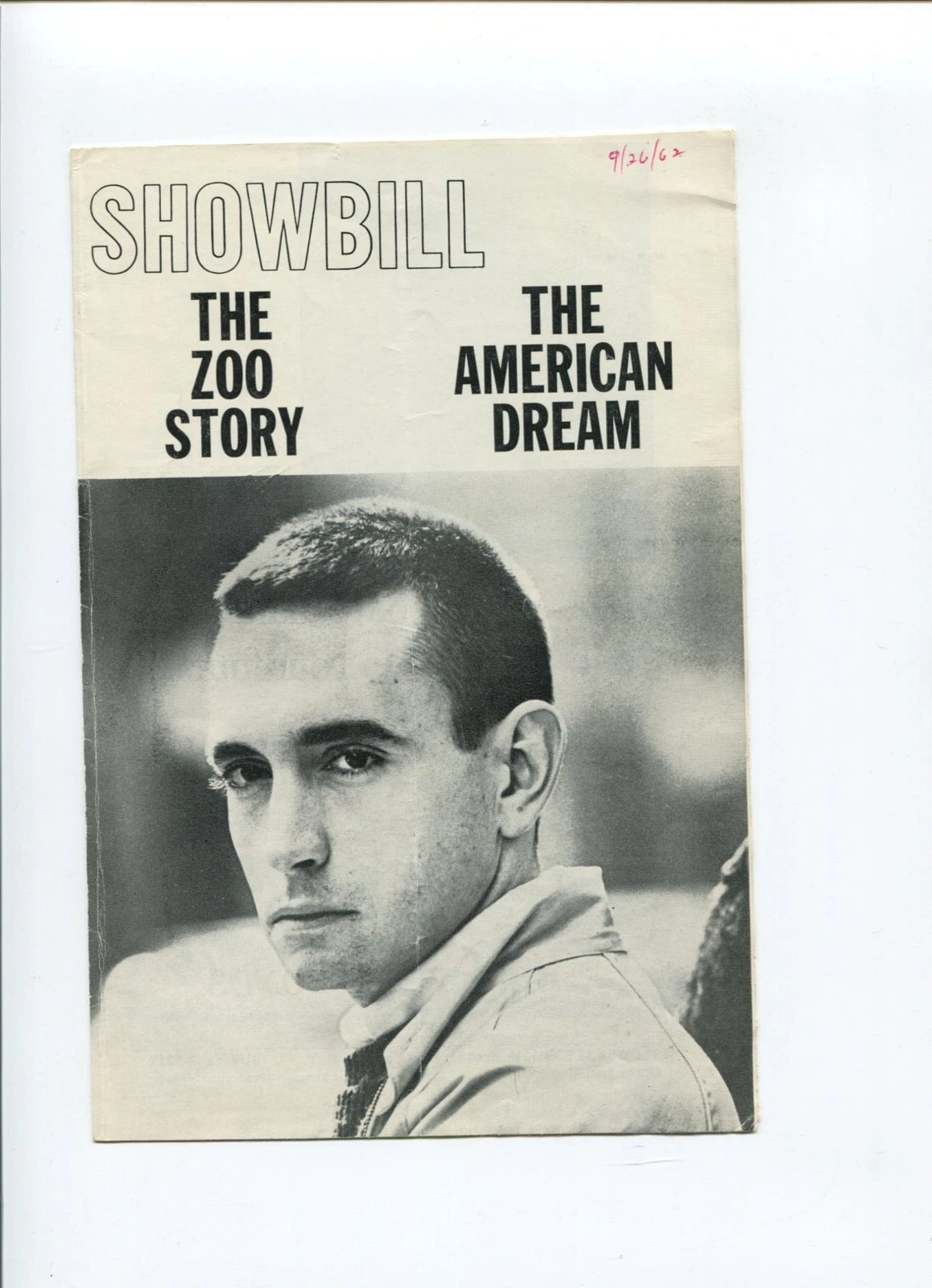 Edward Albee The Zoo Story The American Dream 1962 Signed Autograph Playbill
