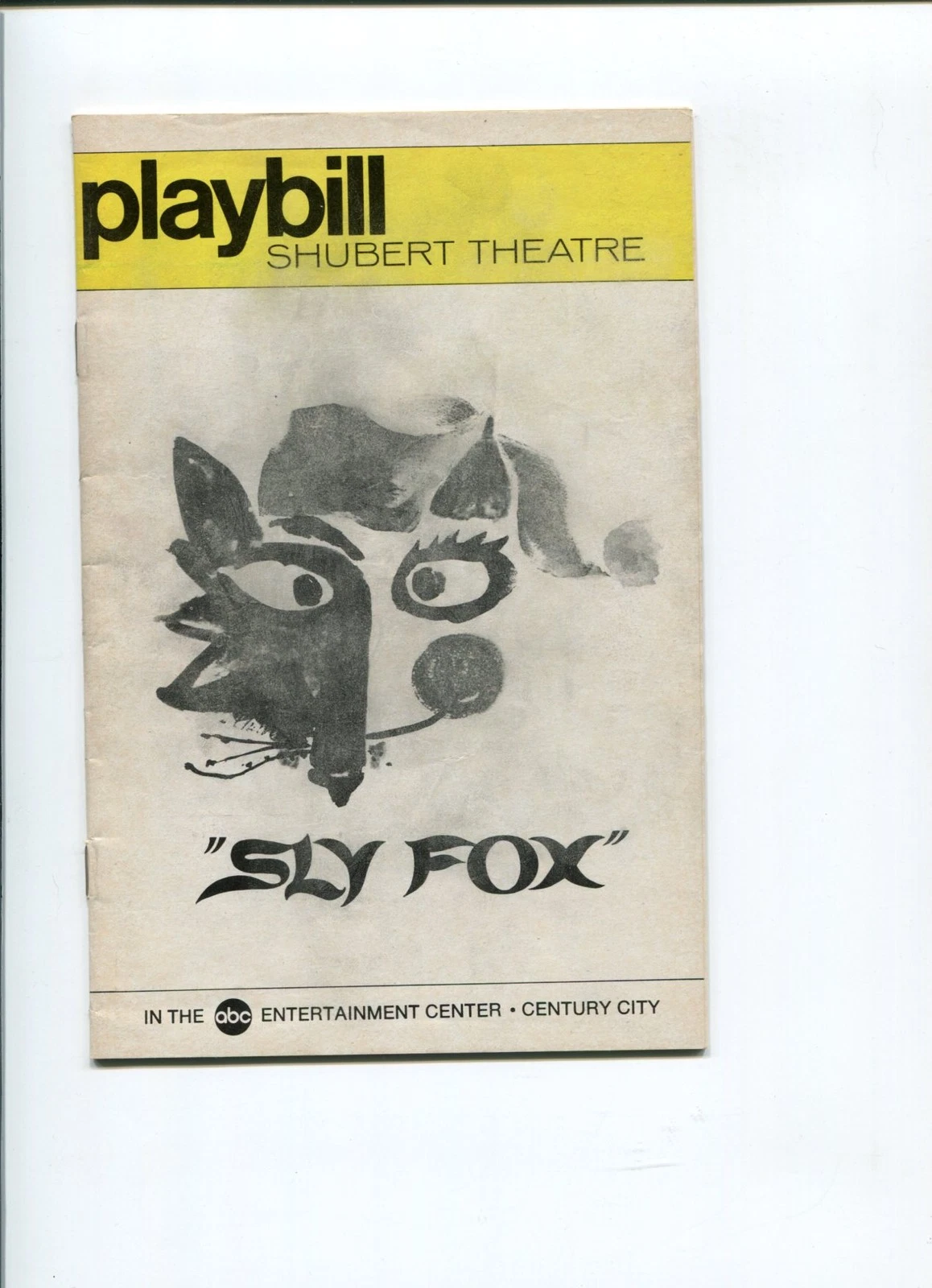 George C. Scott Jack Gilford Hector Elizondo Jeffrey Tambor Sly Fox Playbill
