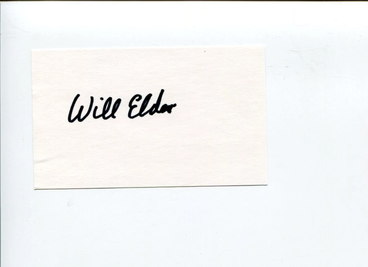WILL ELDER PLAYBOY MAD MAGAZINE CARTOONIST ARTIST ILLUSTRATOR SIGNED AUTOGRAPH COLLECTIBLE MEMORABILIA