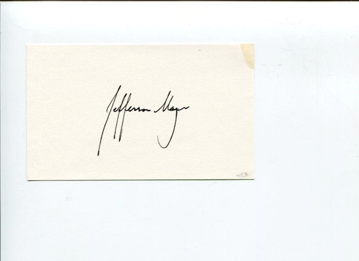 Jefferson Mays The Give Alfie Kinsey Tony Award Broadway Star Signed Autograph
