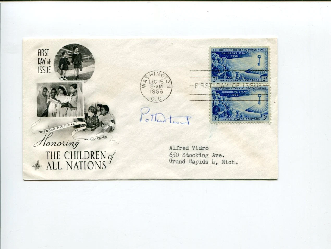 Potter Stewart US Supreme Court Justice Judge Law Signed Autograph FDC
