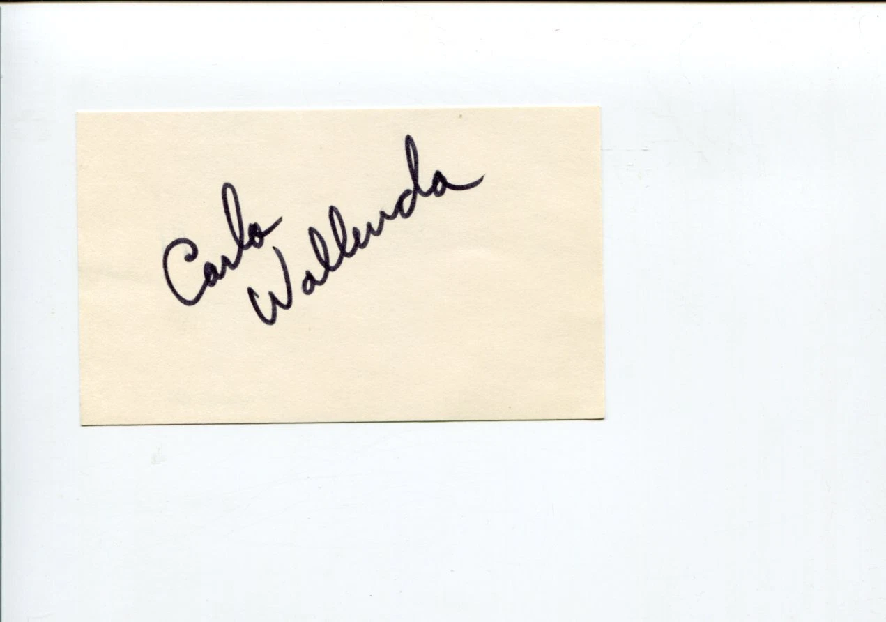 Carla Wallenda The Flying Wallendas Circus Highwire Daredevil Signed Autograph
