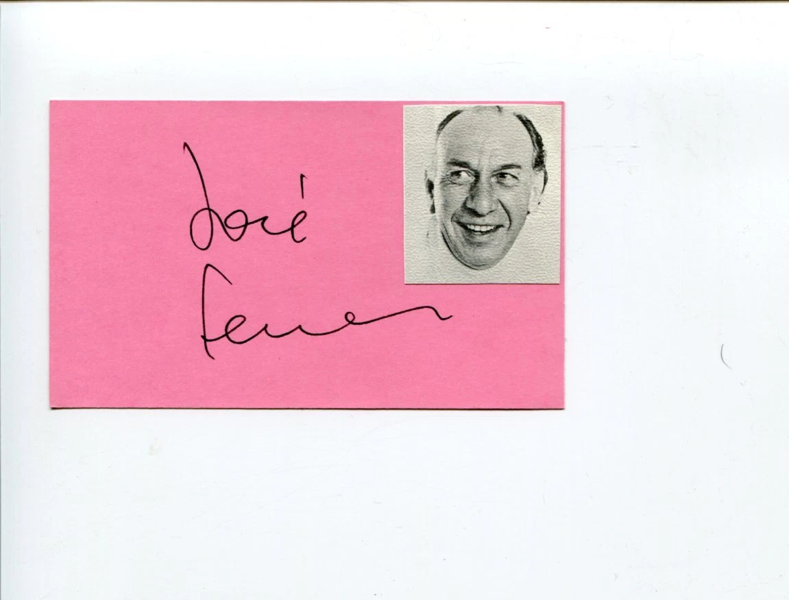 Jose Ferrer Caine Mutiny Dune Lawrence of Arabia Star Signed Autograph
