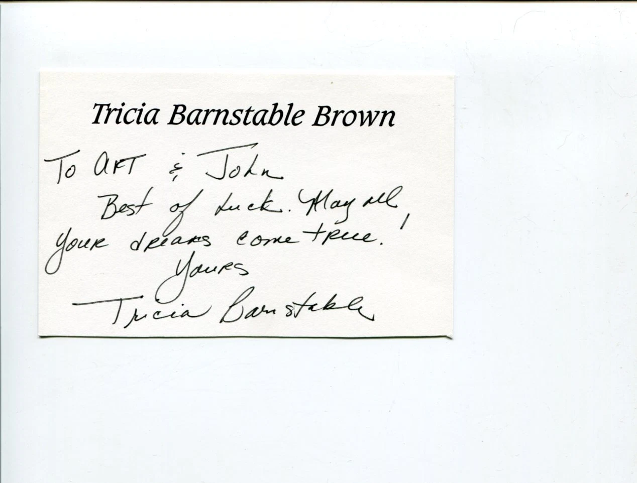 Patricia Tricia Barnstable Playboy Doublemint Twins Quark Signed Autograph JSA
