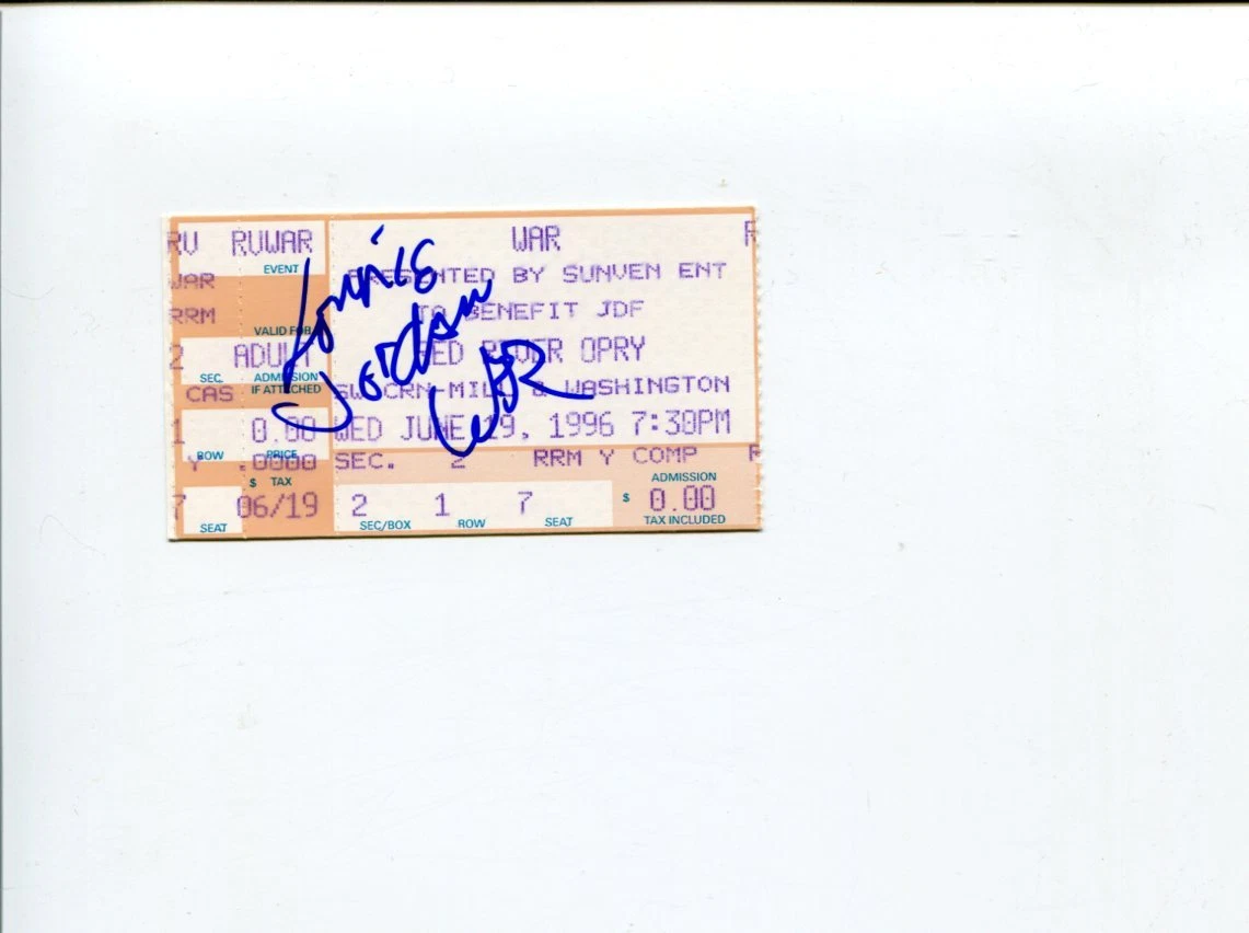 Lonnie Jordan War Band Singer Low Rider Can't We Be Friends? Signed Autograph
