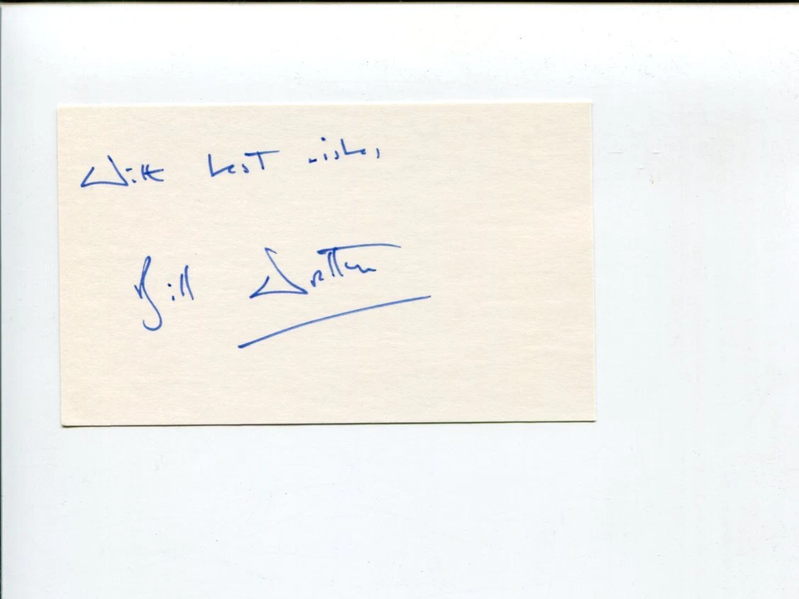Air Chief Marshal Bill Wratten RAF Strike Command Gulf War Signed Autograph
