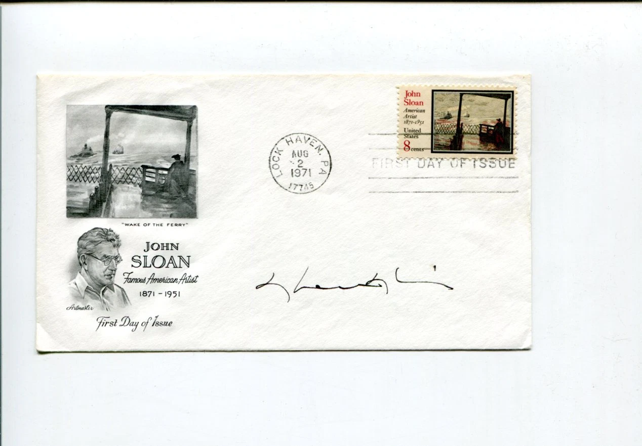 Chen Chi Chinese Painter Artist National Academy of Design Signed Autograph FDC
