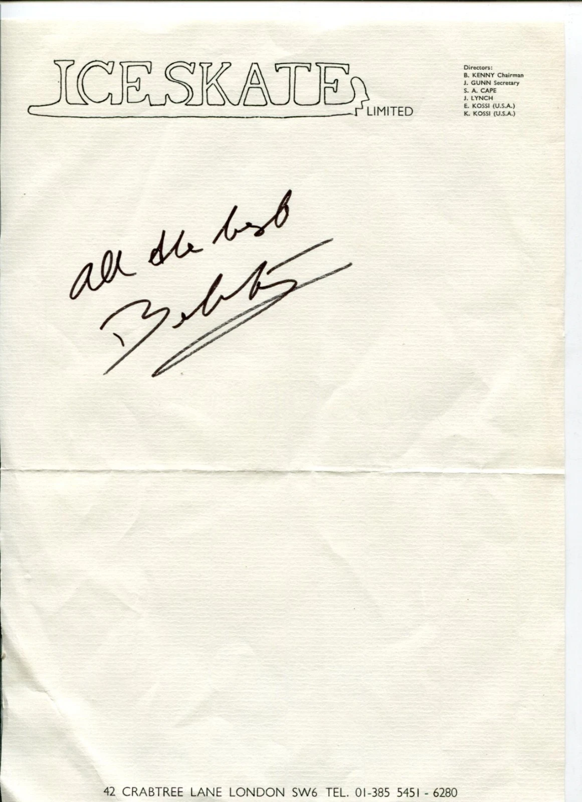 Belita British Olympic Figure Skater Ballerina Ballet Dancer Signed Autograph
