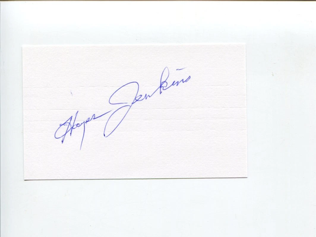 Hayes Alan Jenkins US Olympic 1956 Gold Figure Skater Signed Autograph
