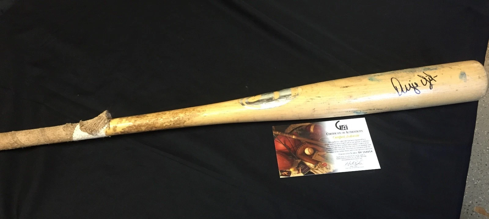 Augie Ojeda Arizona Diamondbacks Chicago Cubs Olympic Bronze Signed Autograp Bat
