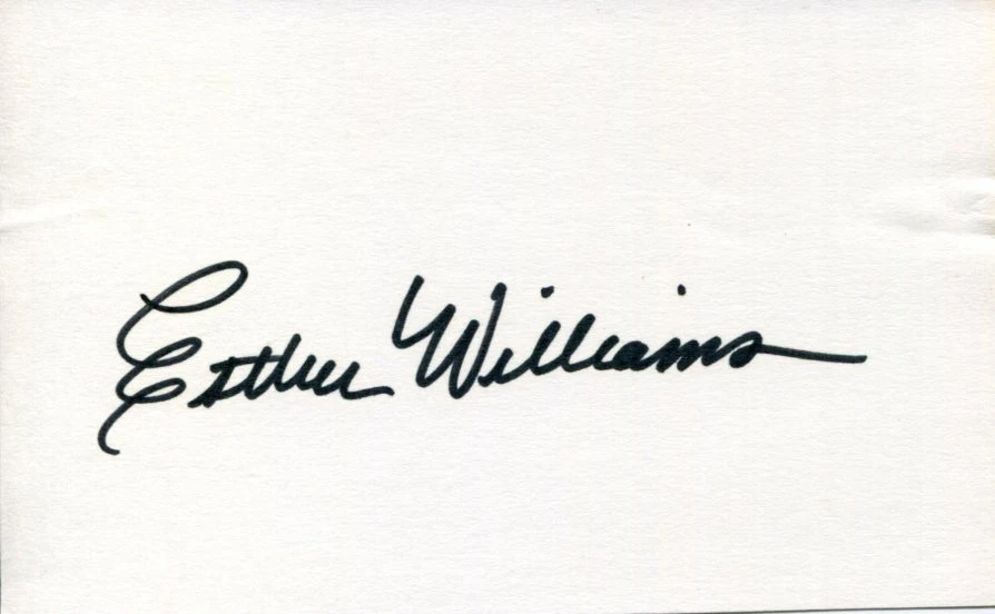 Esther Williams Bathing Beauty Take Me Out to the Ball Game Signed Autograph
