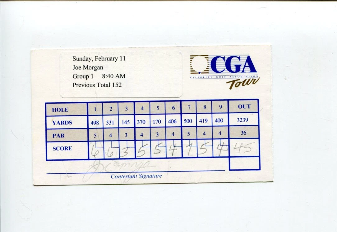 Joe Morgan Cincinnati Reds 2x World Series Champ HOF Signed Autograph JSA
