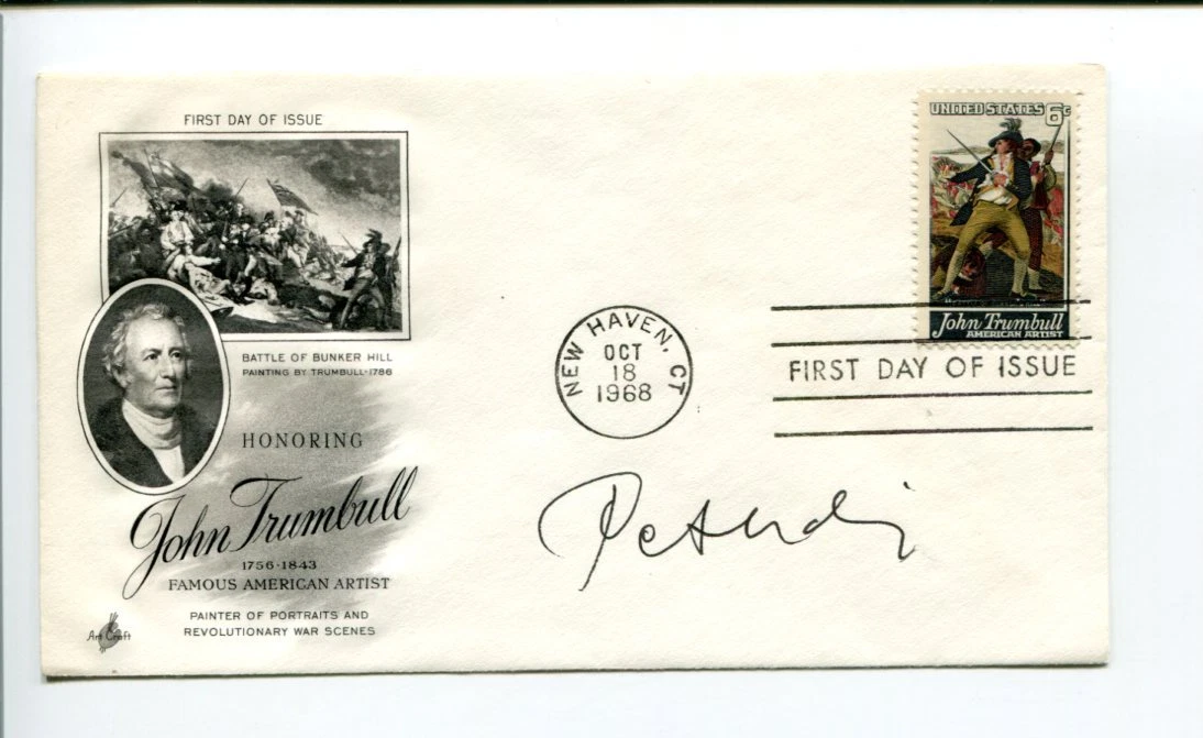 Gabor Peterdi Hungarian-American Painter Print Maker Artist Signed Autograph FDC
