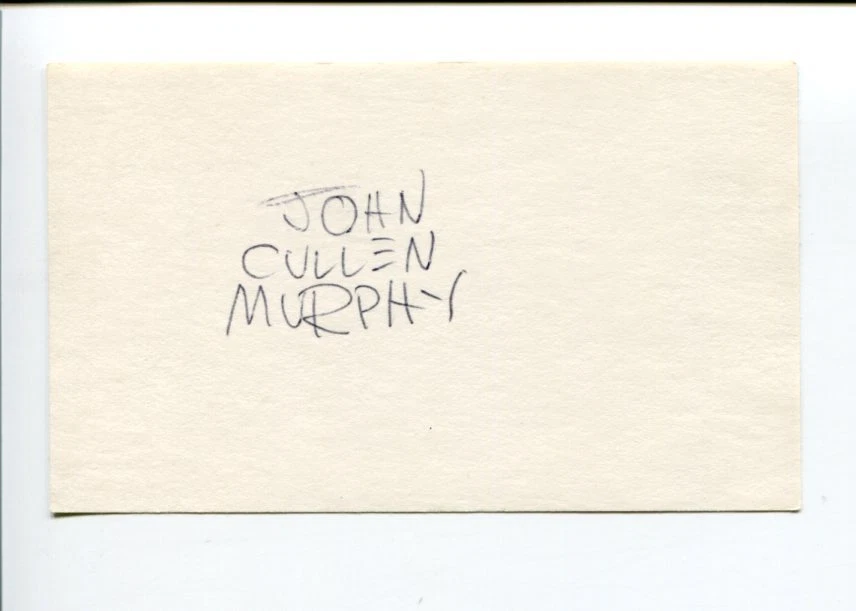 John Cullen Murphy Prince Valiant Big Ben Bolt Comic Strip Arti Signed Autograph
