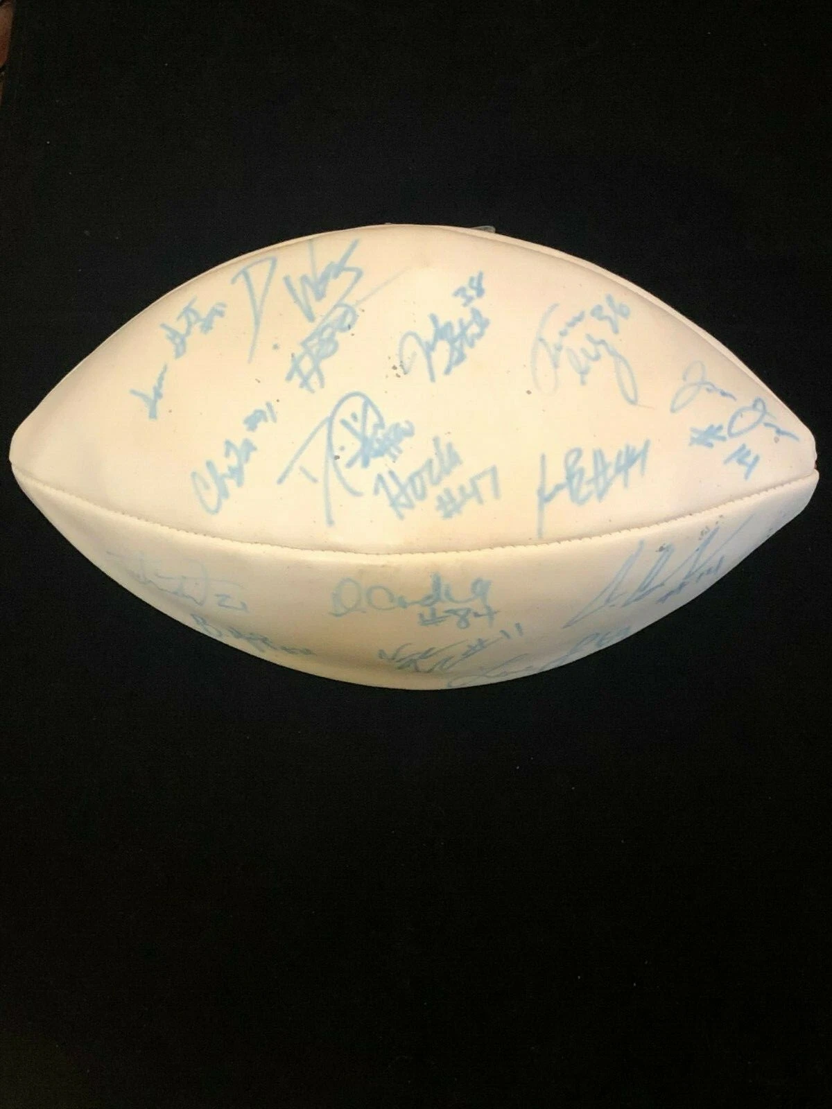 Jalen Saunders Charles Tapper Lane Johnson Oklahoma Sooners OU Signed Football

