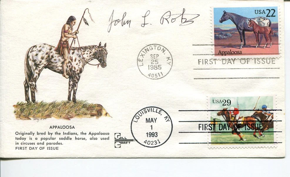 John Rotz Racing Horse Jockey HOF Signed Autograph FDC
