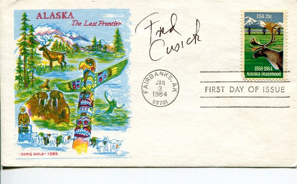 Fred Cusick Boston Bruins Play By Play HOF Hall Of Fame Signed Autograph FDC
