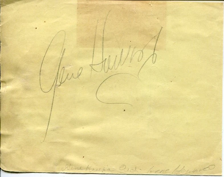 Judy Canova Gene Howard Singer Jazz Big Band Rare Signed Autograph
