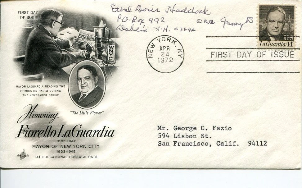 Doris Haddock Granny D Political Activist New Hampshire Signed Autograph FDC
