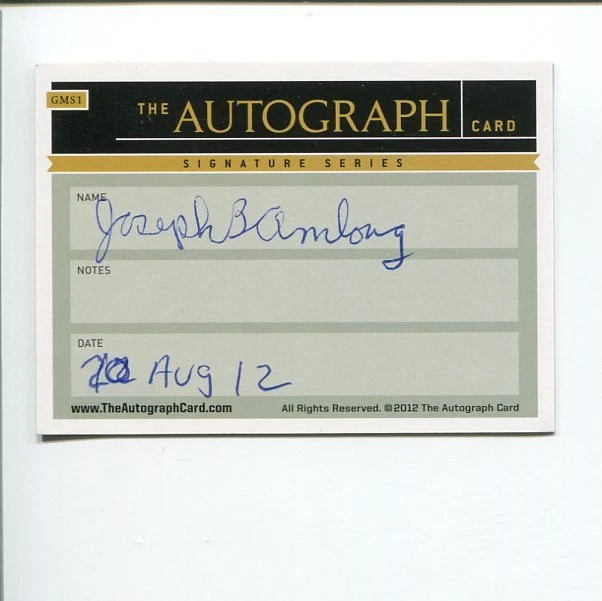 Joseph Amlong 1964 Olympic Gold Medal Rowing Eights Signed The Autograph Card
