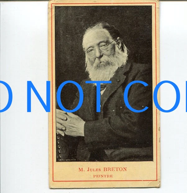 M. Jules Breton Chocolat de la Cie d'Orient Chocolaterie Victorian Trading Card
