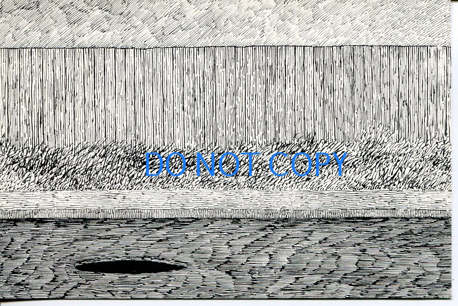 Edward Gorey Dogear Wryde Open Manhole In The Middle West Somewhere Postcard
