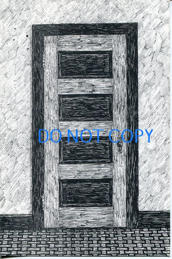 Edward Gorey Dogear Wryde Door Wastage Michigan Original Rare 1978 Postcard
