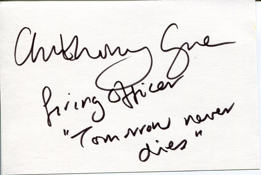 Anthony Green Tomorrow Never Dies James Bond Cadfael Signed Autograph
