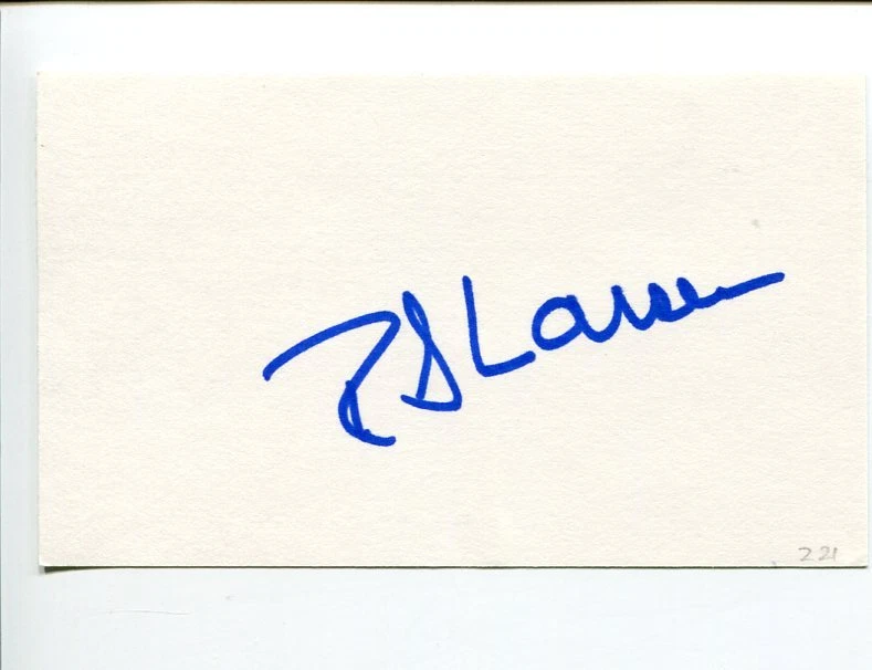 Ralph S. Larsen CEO President Johnson & Johnson Signed Autograph
