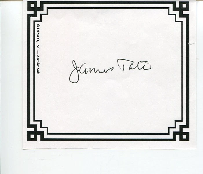 James Tate Pulitzer Prize Winning Author Poet Writer Signed Bookplate
