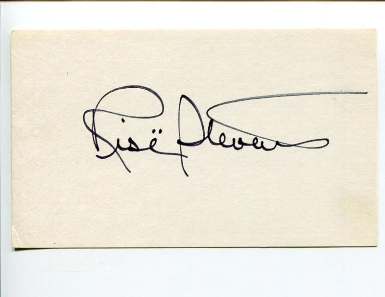 Rise Stevens MET Mezzo Soprano Opera Singer Signed Autograph
