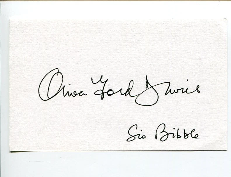Oliver Ford Davies Star Wars Sio Bibbl Kavanagh QC Signed Autograph
