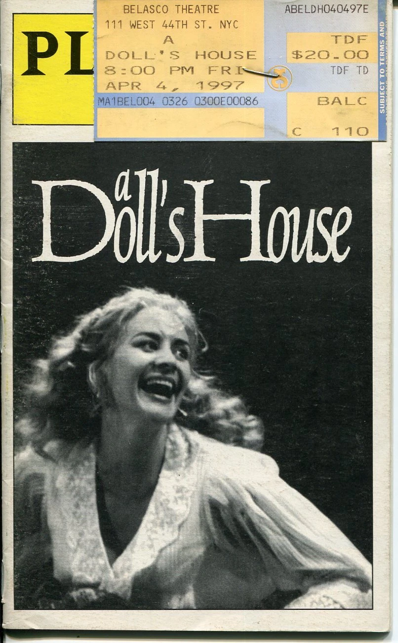 Janet McTeer Owen Teale John Carlisle A Doll's House 1997 Opening Night Playbill
