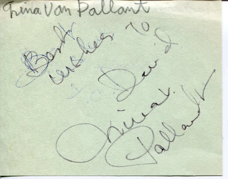 Nina van Pallandt The Long Goodbye American Gigolo Rare Signed Autograph
