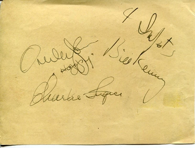 The Ink Spots Charlie Wilson Maury Cross Jazz Doo-Wop Singers Signed Autograph
