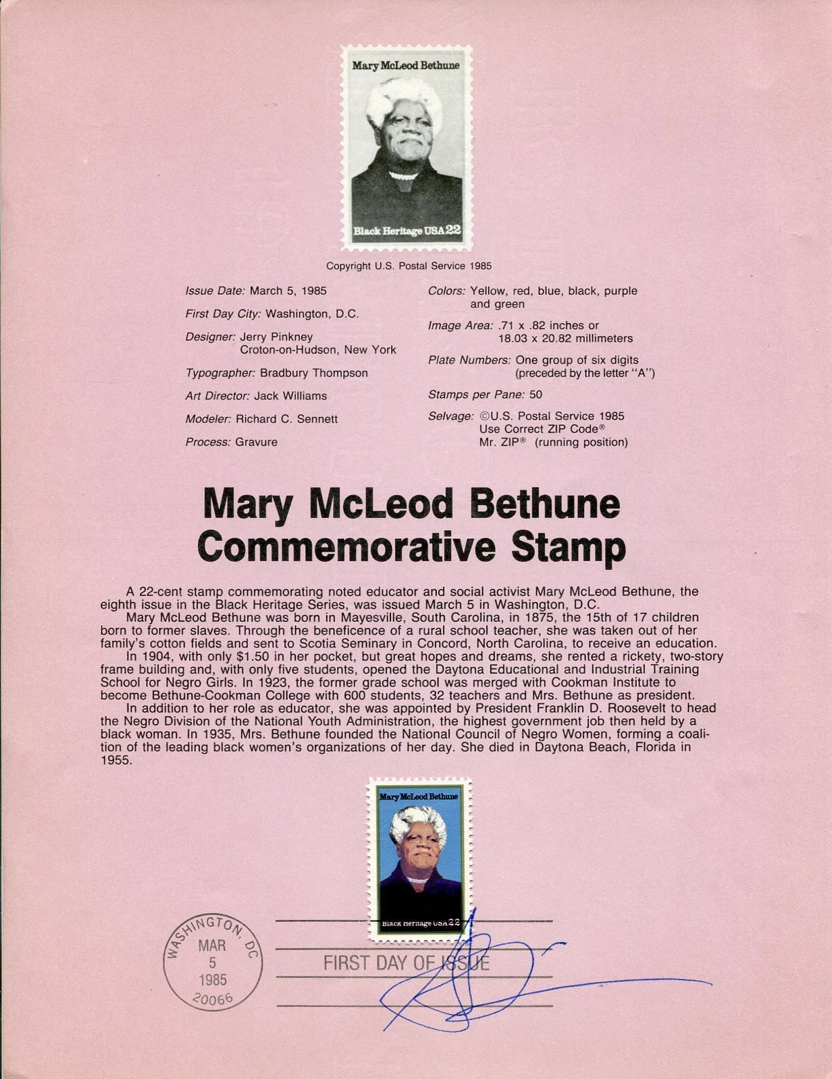 Alice Walker The Color Purple Pulitzer Prize Author Signed Autograph FDC Sheet
